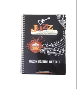 JAZZ SOLFEJ DERSLERİ İÇİN KALIN YAPRAKLI MÜZİK DEFTERİ