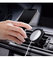 Spigen Mag Fit Araç Tutucu for MagSafe Şarj Aleti iPhone 14 / iPhone 13 / iPhone (Siyah)