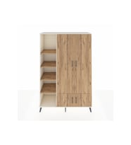 Hyperion Gardrop 6 Raflı 4 Kapaklı Tek Askılı 132x44x195 Aytaşı-Çam