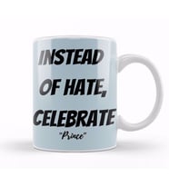 Prince Rogers Nelson Quote Lovers gift Vintage Retro Rainbow Kupa Bardak Porselen