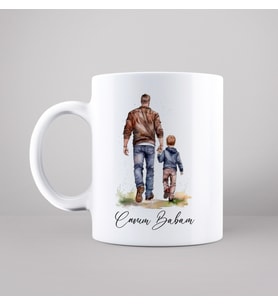 Canım Babam Baba & Oğul Tasarımlı Kupa