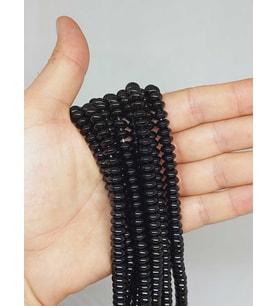 Oniks Taşı Rondela Kesim 4x8mm Parlak Dizi (52946)