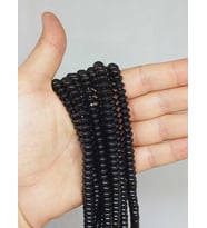 Oniks Taşı Rondela Kesim 4x8mm Parlak Dizi (52946)