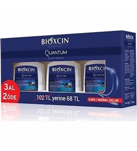 Bioxcin Quantum 3 Al 2 Öde Kuru/Normal Saçlar İçin Saç Dökülme Önleyici Şampuan