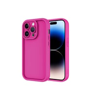 Apple iPhone 14 Pro Max Uyumlu Kılıf Kamera Korumalı Zore Ananas Kapak (K.Pembe)