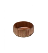 Mien MEN 7B182 Akasya Ahşap Kase 15x6 cm (Kahverengi)