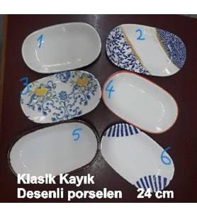 KLASİK KAYIK Desenli 24 CM ( 2 adet)
