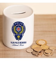 Kişiye Özel Polislere Özel Mesleki Logolu Kumbara