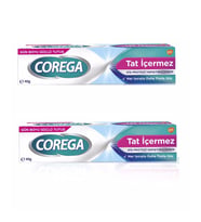 Corega Diş Protezi Yapıştırıcı Krem Tat İçermez 40 gr 2 Adet