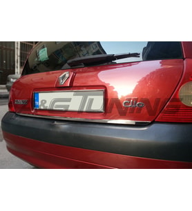 Renault Clio 2 HB Krom Bagaj Alt Çıta Formlu 1999-2006 arası Paslanmaz Çelik