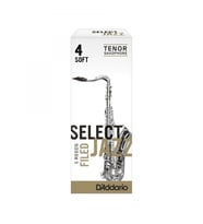 D'Addario RSF05TSX4S Select Jazz Unfiled Tenor Saksafon Kamışı No: 4 Soft (Profesyonel/Caz) - 5'li Paket  Unfiled Kesim, Koyu ve Güçlü Caz Tonu
