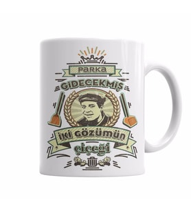 PARKA GİDECEKMİŞ 2 GÖZÜMÜN ÇİÇEĞİ Kupa Bardak Porselen
