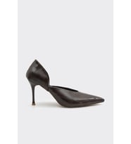 Dekolteli Kadın Stiletto (KAHVE)