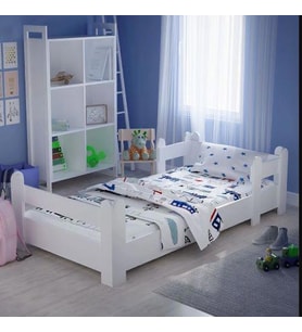 Tuliplife Montessori Karyola Beyaz 90x190 Yatak Uyumlu Oval Kesim Çocuk Yatağı TLP-107