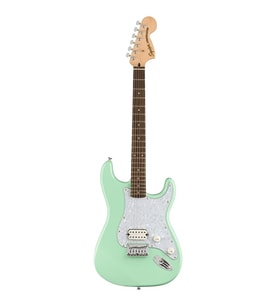 Squier 0378074557 FSR Affinity Stratocaster H HT Gitar (Surf Green) Tek Humbucker Sabit Köprü ve Surf Green Özel Seri