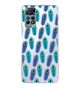 PrintiFy Xiaomi Redmi Note 11 ile Uyumlu 1mm Slim Fit Nazar Boncuğu 4 Baskılı Şeffaf  Kılıf