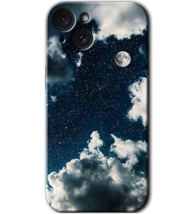İphone 15 Kılıf HD Desen Baskılı Kılıf - Gece Gökyüzü