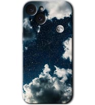 İphone 15 Kılıf HD Desen Baskılı Kılıf - Gece Gökyüzü