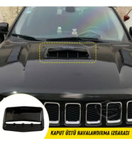 Üniversal Her Araca Uyumlu Geniş Kaput Üstü Havalandırma Izgarası Tavan Vent Air Scoop İthal Shark