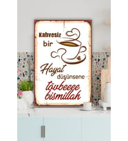 Mutfak Temalı Çerçeve Görünümlü MDF Tablo