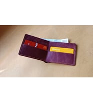 Kişiye Özel Hakiki Deri Cüzdan – Taba Renk / 2 Kartlık + Nakit Gözlü /  Kutulu (Taba-Gul Kurusu)