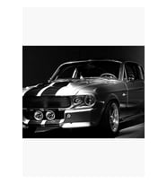 1967 Ford Mustang Shelby Gt 500 Tablo Ahşap Poster Dekoratif