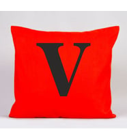 V Harfli Yastık (Turuncu)