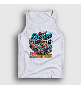 Presmono Unisex Beyaz Speed Demon Araba Yarışı Otomobil Atlet 472351tt