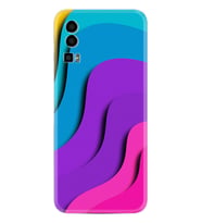 General Mobile GM 23 Kılıf Silikon Desen Özel Seri Renk Cümbüşü 1631