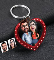 BK Gift Kişiye Özel Sevgili Temalı Karikatürlü Ahşap Anahtarlık, Sevgiliye Hediye, Doğum Günü Hediyesi, Sevgililer Günü Hediyesi