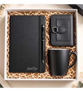 İsimli Defter, Kalem, Kupa ve Kadın Cüzdanı
