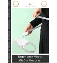 #Mezura Fitness Diyet Profesyonel Ergonomik Otomatik Teleskopik Pim Kilitli Vücut Ölçüm Mezurası