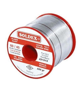 Soldex Lehim Teli 500 Gr 1mm Sn:60 - Pb:40 60/40
