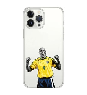 Iphone 12 Pro Uyumlu Ronaldo Nazario Futbol Tasarımlı Şeffaf Telefon Kılıfı