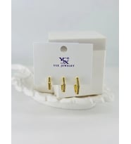 Zirkon Taşlı Üçlü Kombin Küpe - Kp00406