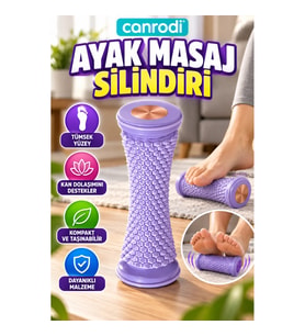 Ergonomik Ayak Masaj Silindiri – Tümsek Yüzeyli Kompakt ve Taşınabilir