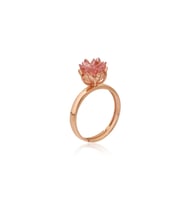 Lotus Çiçeği Yüzük - Rose Gold Kaplama - 925 Ayar Gümüş Yüzük