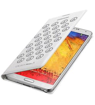 Galaxy Note 3 ile Uyumlu Moschino Flip Wallet  Kılıf Beyaz-Gri EF-EN900BSEGWW