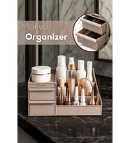 Çok Amaçlı 2 Çekmeceli Düzenleyici, Kozmetik ve Takı Organizer