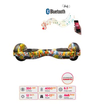 CityMate Elektrikli Kaykay Hoverboard 6.5 Inch scooter  Desenli Akıllı Denge - D25