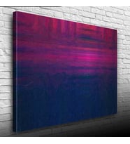 Lacivert ve Eflatun Soyut Çalışma Kanvas Tablo 50 x 70