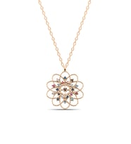 Yaşam Çiçeği 925 Ayar Gümüş Kadın Kolye (Rose)