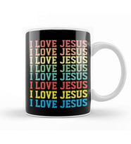 I Love Jesus Christian Kupa Bardak Porselen