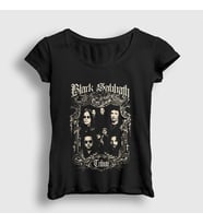 Presmono Kadın Siyah Tribute Black Sabbath T-Shirt 18613tt