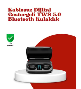 Dokunmatik Kontrollü ABS Malzemeli Bluetooth Kulaklık + Yüksek Kapasiteli Kutu