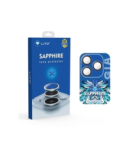 LİTO iPhone 15 Pro/15 Pro Max SAPPHİRE Kamera Lens Koruyucu Blue Titanium (Mavi)