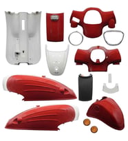 Mondial Turismo 50İ Kaporta Seti (Boyalı Parçalar) Kırmızı 15 Parça