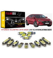 Hyundai Elantra 2019-2020 LED İç Aydınlatma Ampul Seti FEMEX Parlak Beyaz