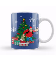 Desperate Dan Around The Christmas Tree Kupa Bardak Porselen