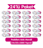 Paddlers Islak Mendil 2880 Yaprak (24 Paket x 120’li) – Koli